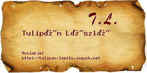Tulipán László névjegykártya